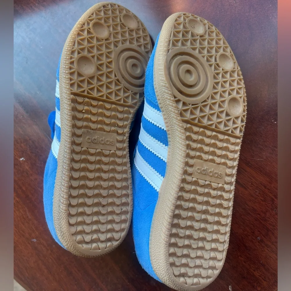 adidas Samba ADV Bluebird, White & Gum Skate Shoes - Picture 12 of 12